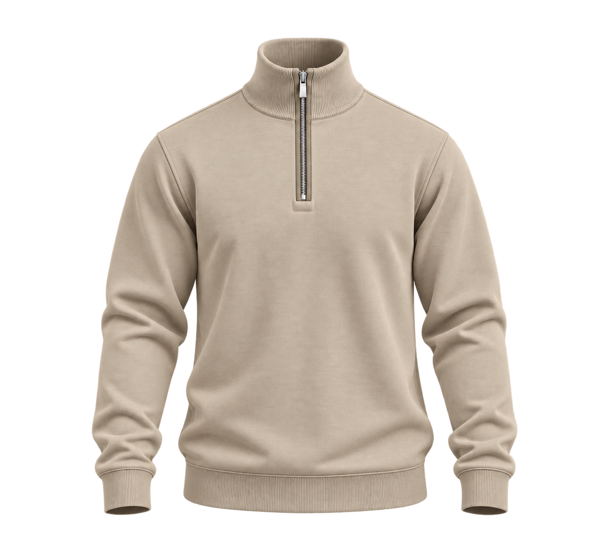 SWEAT EN COTON ZIPPÉ
